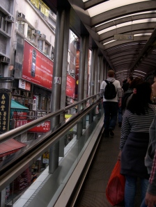 The Escalators in Central, Hong Kong